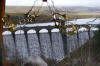 Dam through coach windows